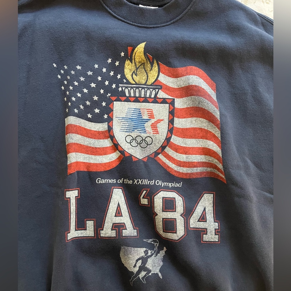 Abercrombie & Fitch Navy Olympic Graphic Sweatshirt